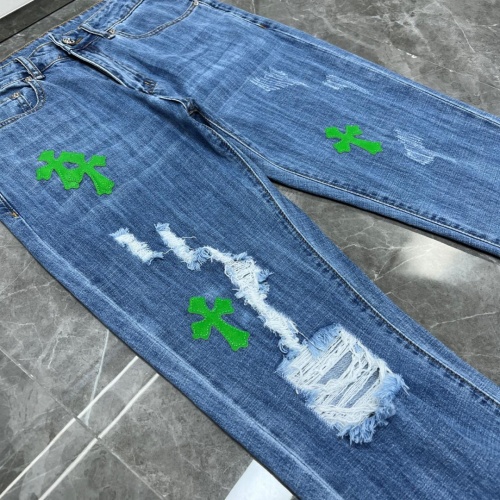 Replica Chrome Hearts Jeans For Unisex #1076341 $48.00 USD for Wholesale