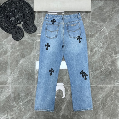 Replica Chrome Hearts Jeans For Unisex #1076343 $56.00 USD for Wholesale