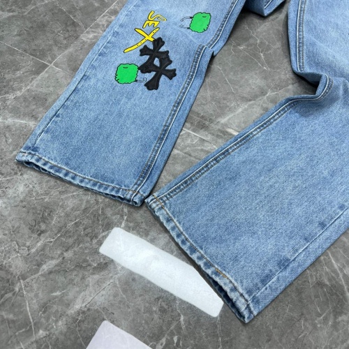 Replica Chrome Hearts Jeans For Unisex #1076343 $56.00 USD for Wholesale
