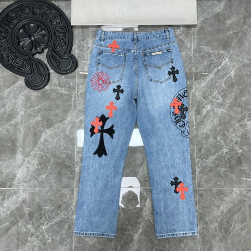Replica Chrome Hearts Jeans For Unisex #1076344 $56.00 USD for Wholesale