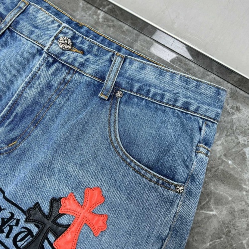 Replica Chrome Hearts Jeans For Unisex #1076344 $56.00 USD for Wholesale