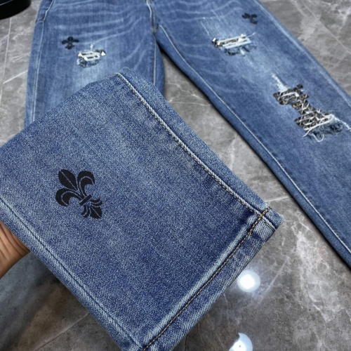 Replica Chrome Hearts Jeans For Unisex #1076346 $56.00 USD for Wholesale
