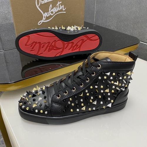 Replica Christian Louboutin High Top Shoes For Men #1076637 $98.00 USD for Wholesale