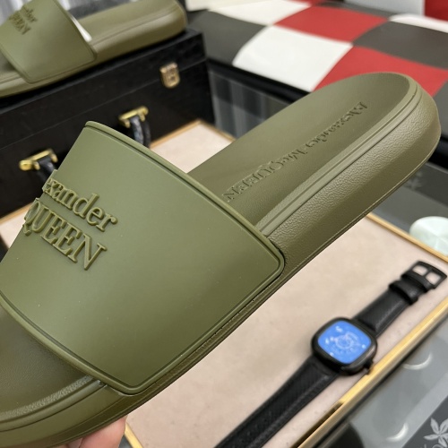 Replica Alexander McQueen Slippers For Men #1076651 $45.00 USD for Wholesale