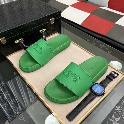 Alexander McQueen Slippers For Men #1076653 $45.00 USD, Wholesale Replica Alexander McQueen Slippers