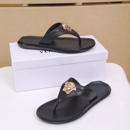 Replica Versace Slippers For Men #1076782 $42.00 USD for Wholesale