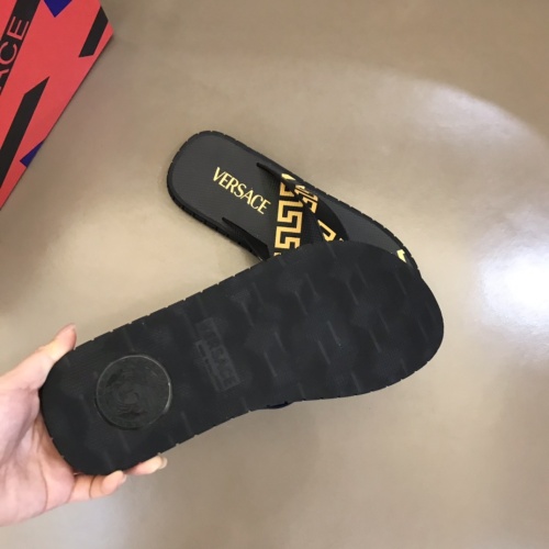 Replica Versace Slippers For Men #1076792 $64.00 USD for Wholesale