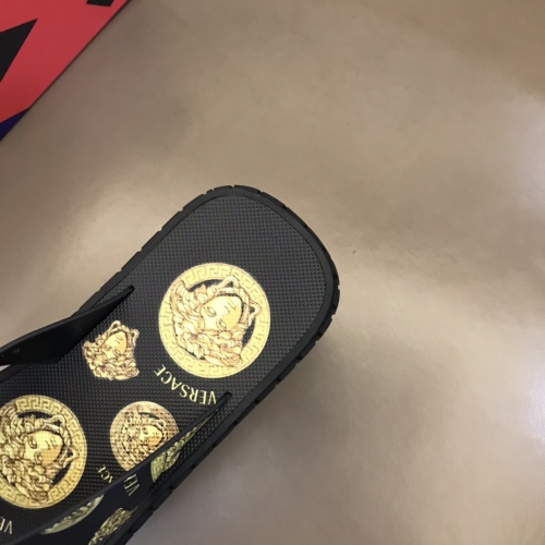 Replica Versace Slippers For Men #1076796 $64.00 USD for Wholesale