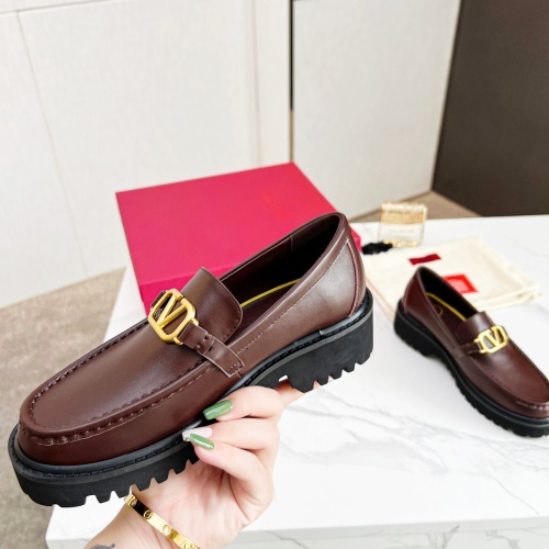 Replica Valentino Leather Shoes For Women #1077109 $108.00 USD for Wholesale