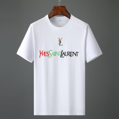 Yves Saint Laurent YSL T-shirts Short Sleeved For Men #1077245 $24.00 USD, Wholesale Replica Yves Saint Laurent YSL T-shirts