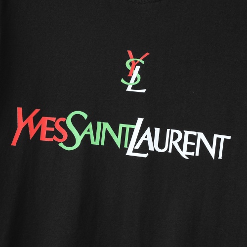 Replica Yves Saint Laurent YSL T-shirts Short Sleeved For Men #1077246 $24.00 USD for Wholesale