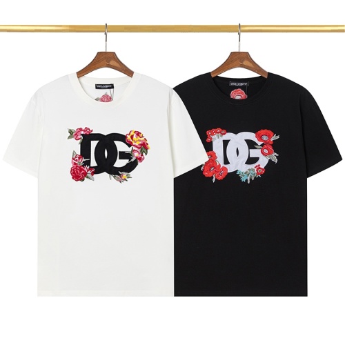 Replica Dolce & Gabbana D&G T-Shirts Short Sleeved For Men #1077252 $29.00 USD for Wholesale