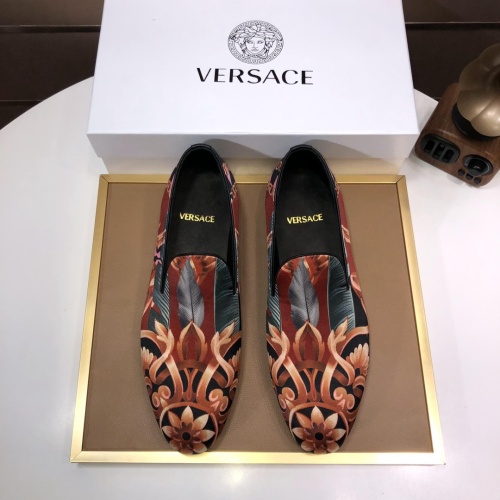 Replica Versace Leather Shoes For Men #1077418 $85.00 USD for Wholesale