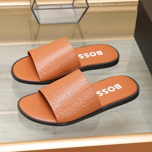 Boss Slippers For Men #1077633 $60.00 USD, Wholesale Replica Boss Slippers