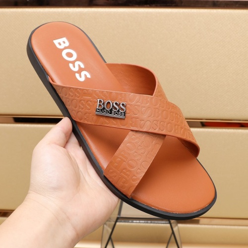 Replica Boss Slippers For Men #1077642 $60.00 USD for Wholesale