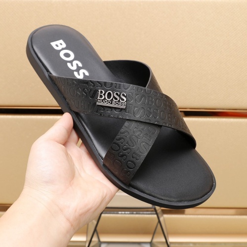 Replica Boss Slippers For Men #1077643 $60.00 USD for Wholesale