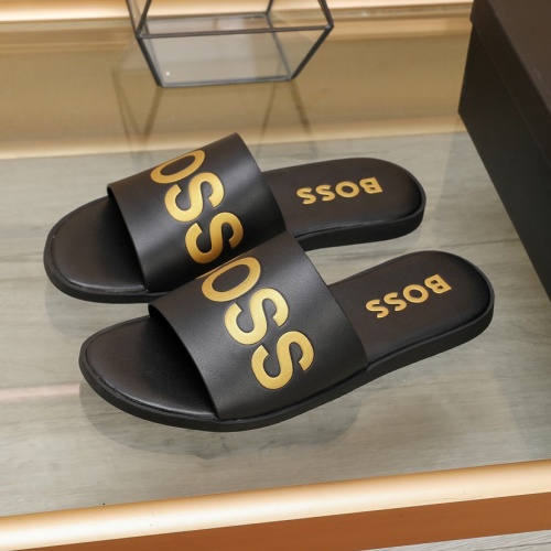 Boss Slippers For Men #1077646 $60.00 USD, Wholesale Replica Boss Slippers