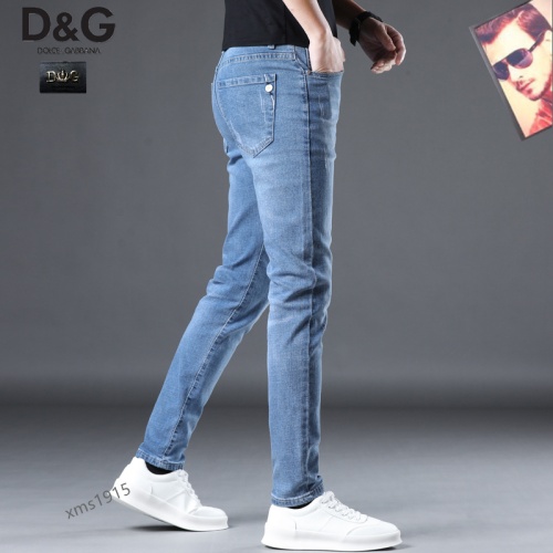 Replica Dolce & Gabbana D&G Jeans For Men #1077717 $42.00 USD for Wholesale