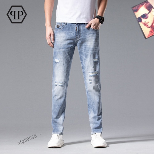 Replica Philipp Plein PP Jeans For Men #1077720 $42.00 USD for Wholesale