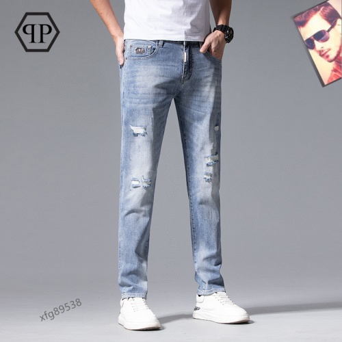 Replica Philipp Plein PP Jeans For Men #1077720 $42.00 USD for Wholesale