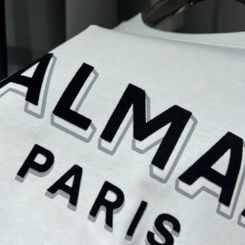 Replica Balmain T-Shirts Short Sleeved For Unisex #1077993 $36.00 USD for Wholesale