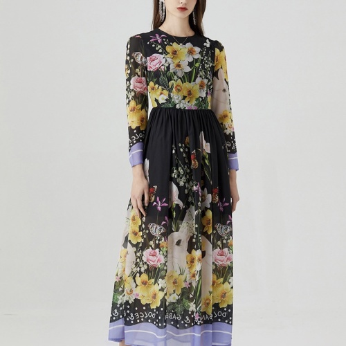Dolce &amp; Gabbana Dresses Short Sleeved For Women #1078258 $64.00 USD, Wholesale Replica Dolce &amp; Gabbana Dresses