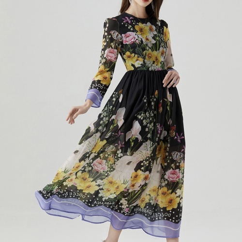Replica Dolce & Gabbana Dresses Short Sleeved For Women #1078258 $64.00 USD for Wholesale