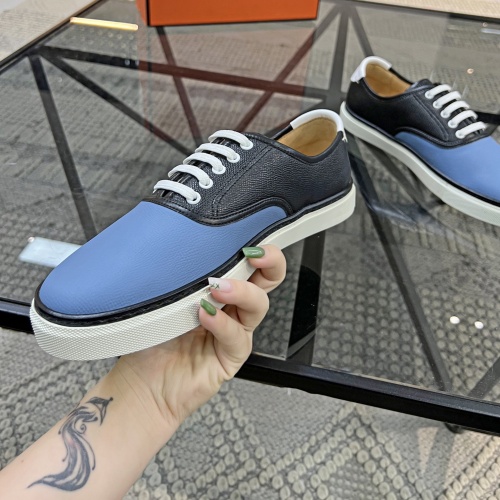 Replica Hermes Casual Shoes For Men #1078536 $128.00 USD for Wholesale