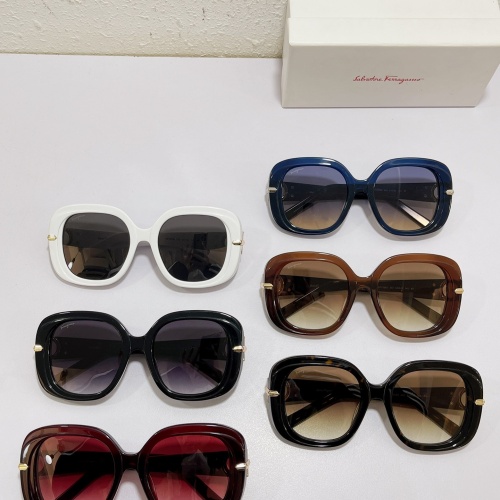 Replica Salvatore Ferragamo AAA Quality Sunglasses #1078685 $64.00 USD for Wholesale