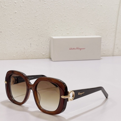 Salvatore Ferragamo AAA Quality Sunglasses #1078690 $64.00 USD, Wholesale Replica Salvatore Ferragamo AAA Quality Sunglasses
