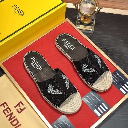 Replica Fendi Slippers For Men #1079094 $82.00 USD for Wholesale