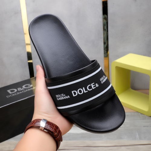 Replica Dolce & Gabbana D&G Slippers For Men #1079115 $64.00 USD for Wholesale