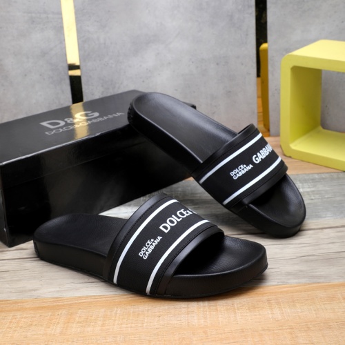Replica Dolce & Gabbana D&G Slippers For Men #1079115 $64.00 USD for Wholesale