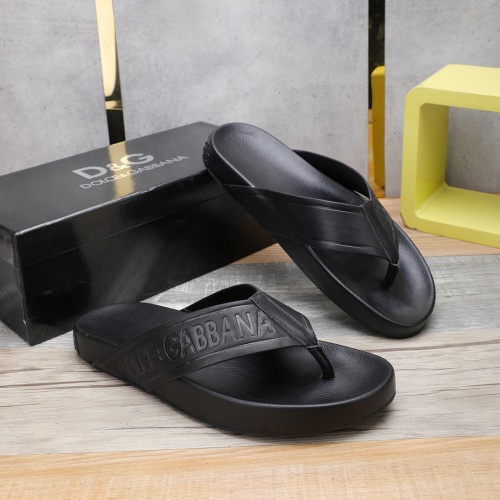 Replica Dolce & Gabbana D&G Slippers For Men #1079117 $64.00 USD for Wholesale