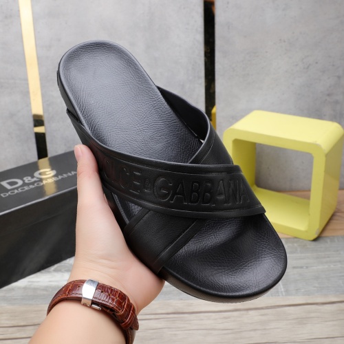 Replica Dolce & Gabbana D&G Slippers For Men #1079118 $64.00 USD for Wholesale