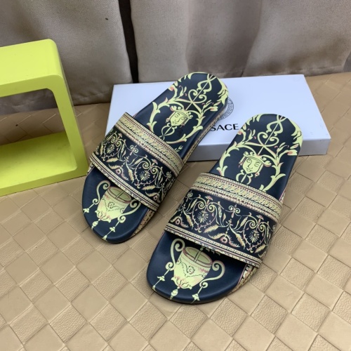 Replica Versace Slippers For Men #1079134 $68.00 USD for Wholesale