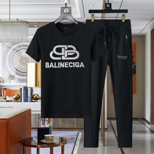 Balenciaga Fashion Tracksuits Short Sleeved For Men #1079235