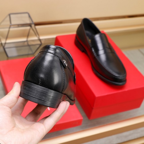 Replica Salvatore Ferragamo Leather Shoes For Men #1079324 $98.00 USD for Wholesale