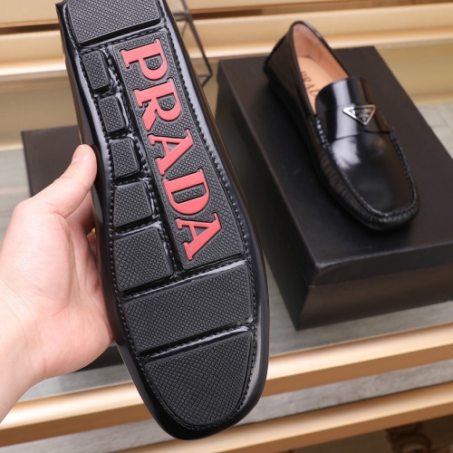 Replica Prada Leather Shoes For Men #1079334 $88.00 USD for Wholesale