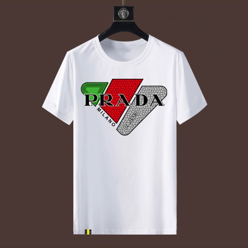 Prada T-Shirts Short Sleeved For Men #1079342 $40.00 USD, Wholesale Replica Prada T-Shirts