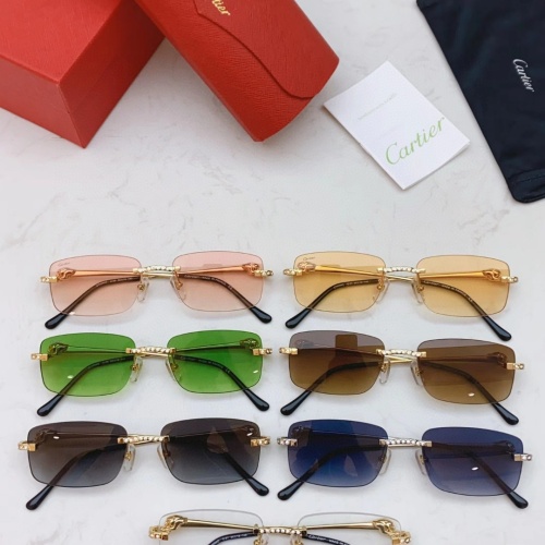 Replica Cartier AAA Quality Sunglassess #1079499 $60.00 USD for Wholesale