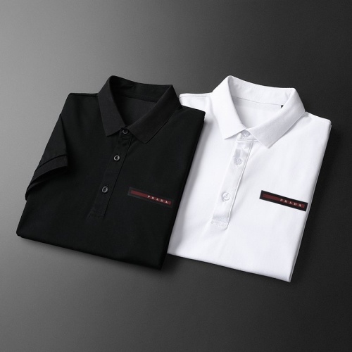 Replica Prada T-Shirts Short Sleeved For Men #1079567 $40.00 USD for Wholesale