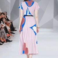 $68.00 USD Louis Vuitton LV Dresses Short Sleeved For Women #1073042