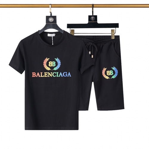 Balenciaga Fashion Tracksuits Short Sleeved For Men #1079768