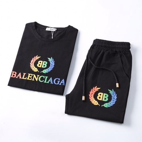 Replica Balenciaga Fashion Tracksuits Short Sleeved For Men #1079768 $45.00 USD for Wholesale