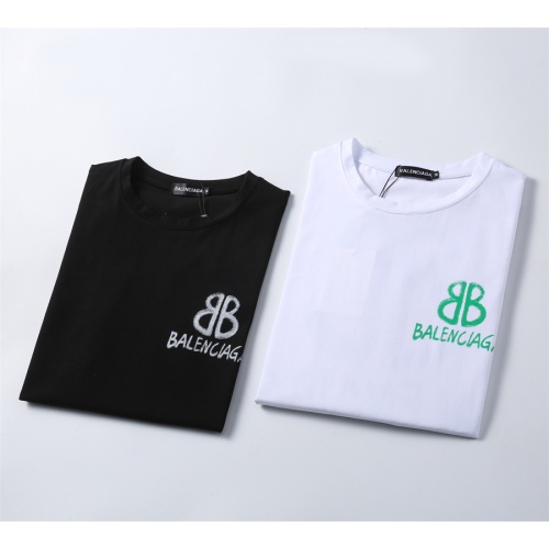 Replica Balenciaga T-Shirts Short Sleeved For Men #1080037 $25.00 USD for Wholesale