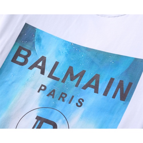 Replica Balmain T-Shirts Short Sleeved For Men #1080049 $25.00 USD for Wholesale