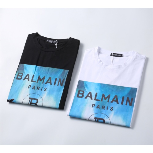 Replica Balmain T-Shirts Short Sleeved For Men #1080050 $25.00 USD for Wholesale
