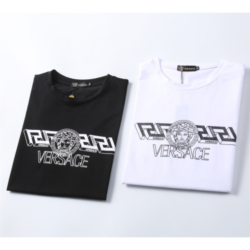 Replica Versace T-Shirts Short Sleeved For Men #1080071 $25.00 USD for Wholesale