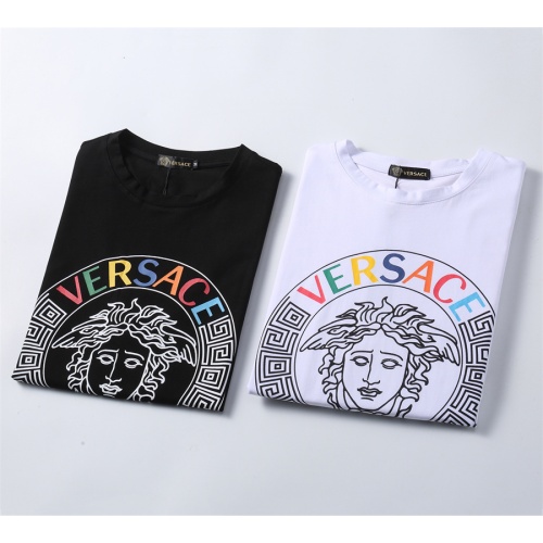 Replica Versace T-Shirts Short Sleeved For Men #1080075 $25.00 USD for Wholesale